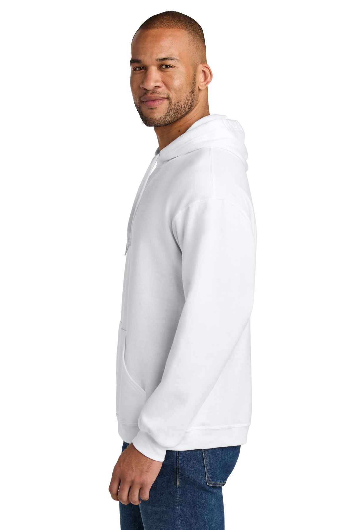 Jerzees Ultimate Unisex CVC Ring Spun Hooded Sweatshirt IC49M 18