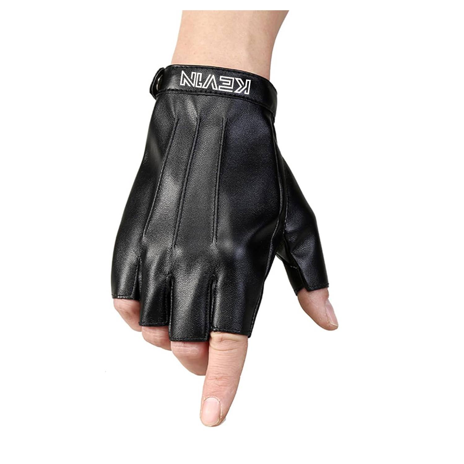 Artificial Leather Half-Finger Gloves 6