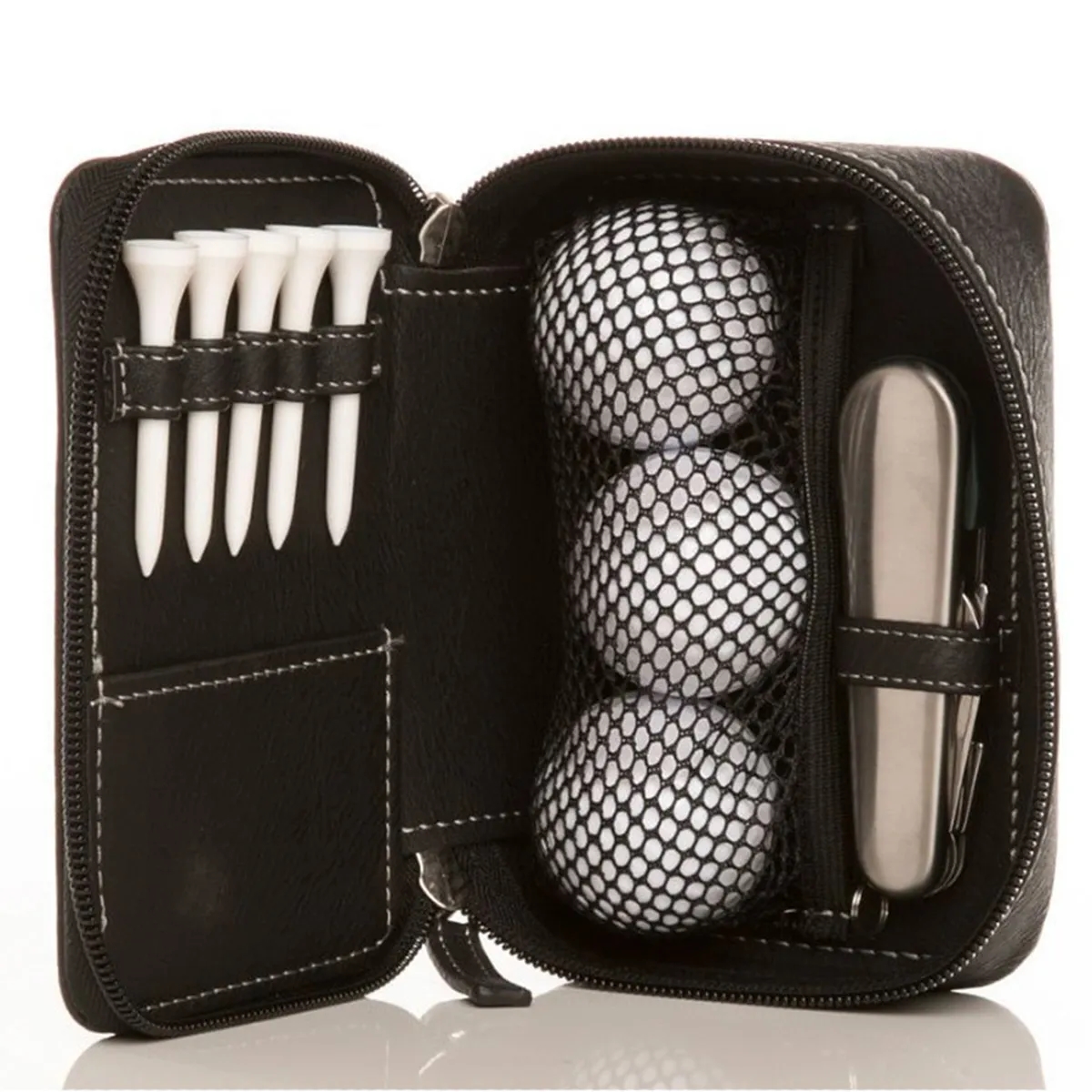 Mini Portable Golf Club Leather Bag 2