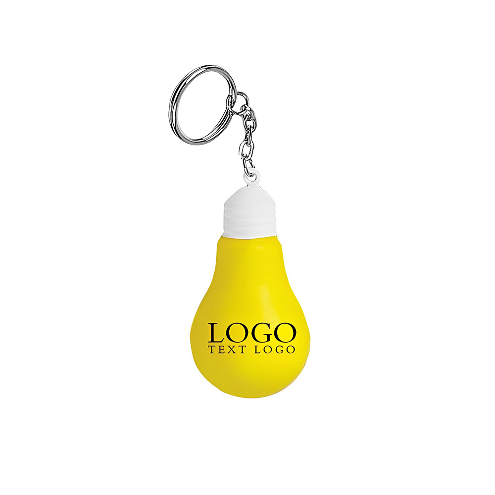 Lightbulb Shaped Stress Relief Keychain 4