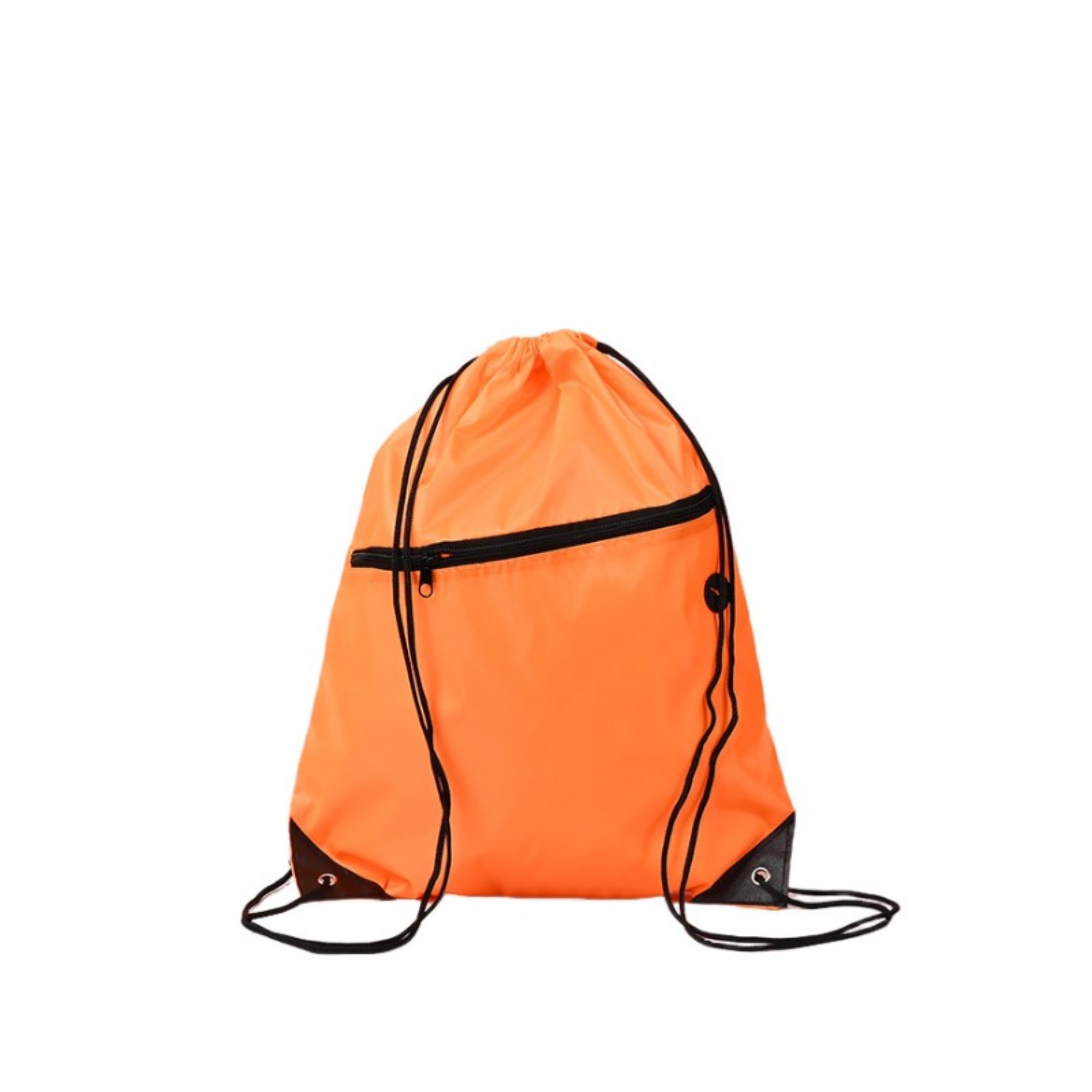 210D Polyester Drawstring Backpack With Zipper Pocket 7