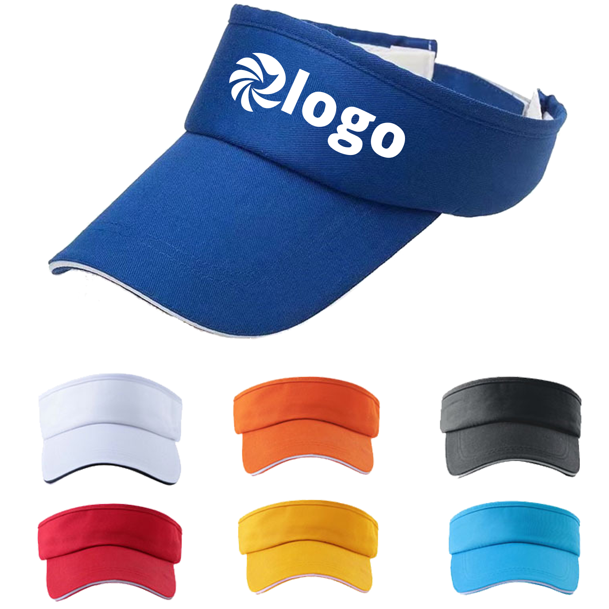 Custom Cotton Tennis Sun Visor 6