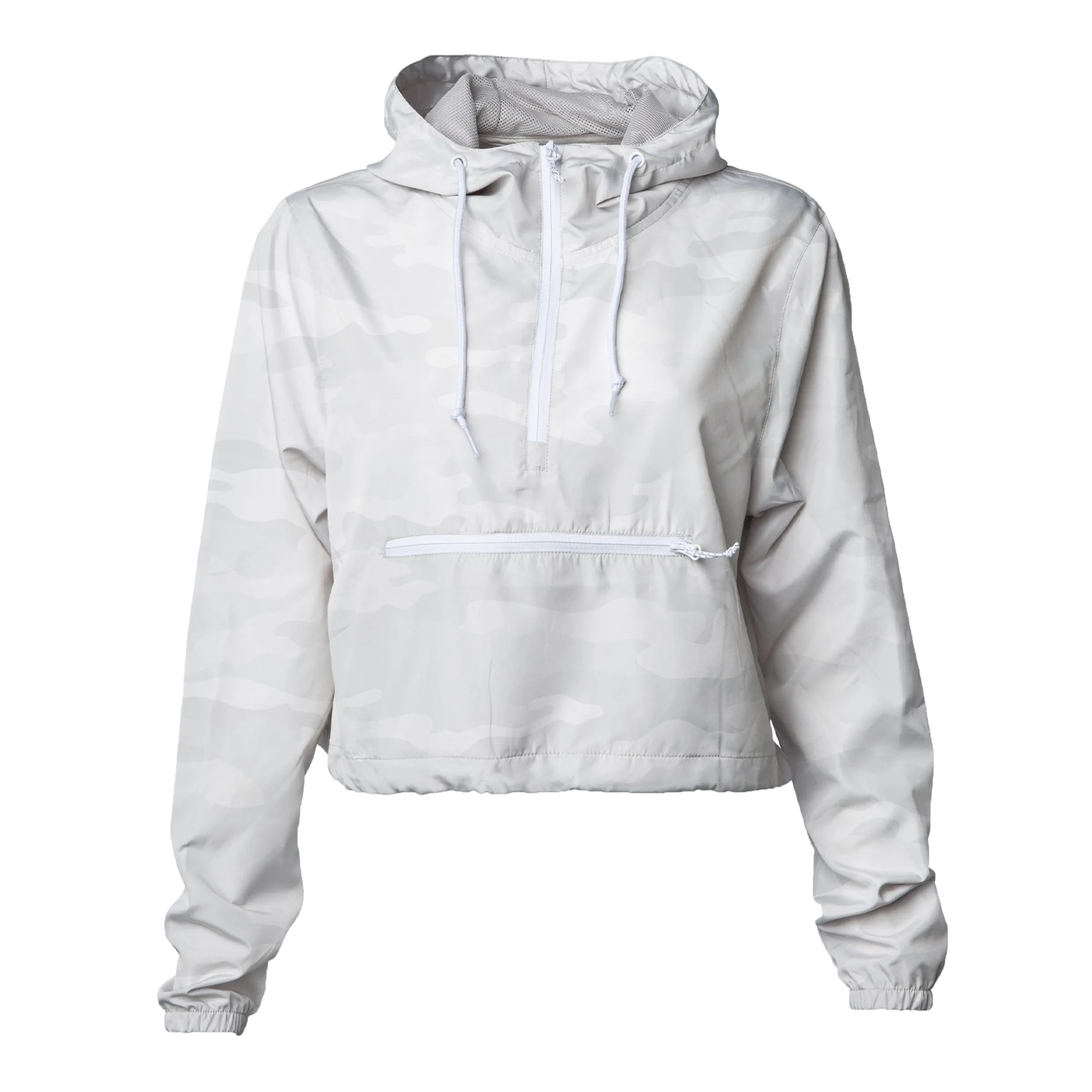 Independent Trading Co. Women's Lightweight Crop Windbreaker 13