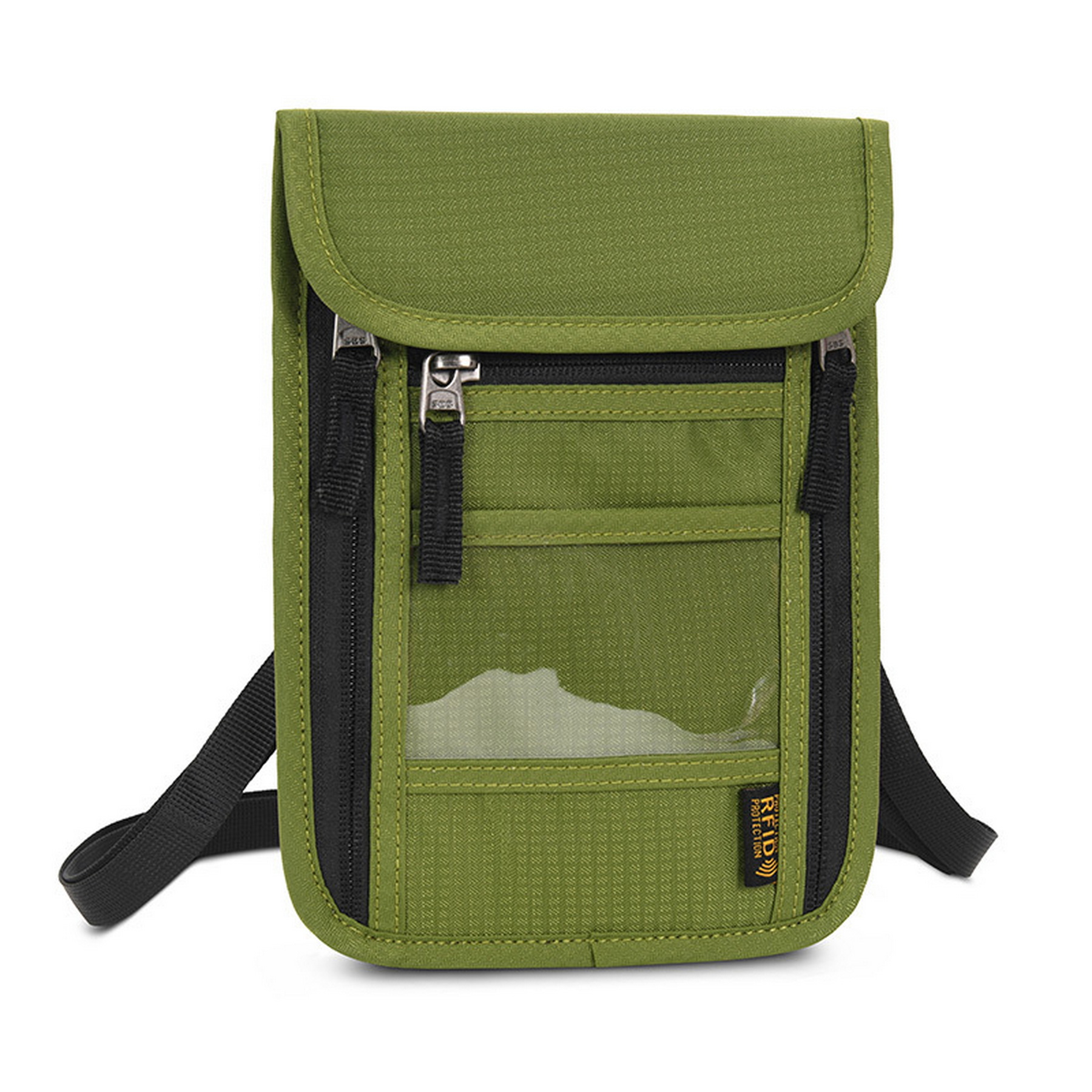 RFID Passport Document Travel Neck Wallet 9