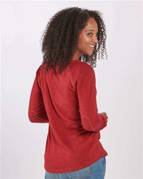 Women's Solid Preppy Patch Long Sleeve T-Shirt - BW3166 37