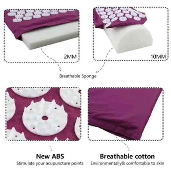 Acupressure Massage Cushion and Pillow Set for Pain Relief 2
