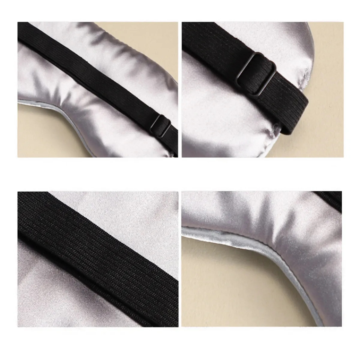 Silk Sleep Eye Mask Elastic Material For Home Offices Train 4