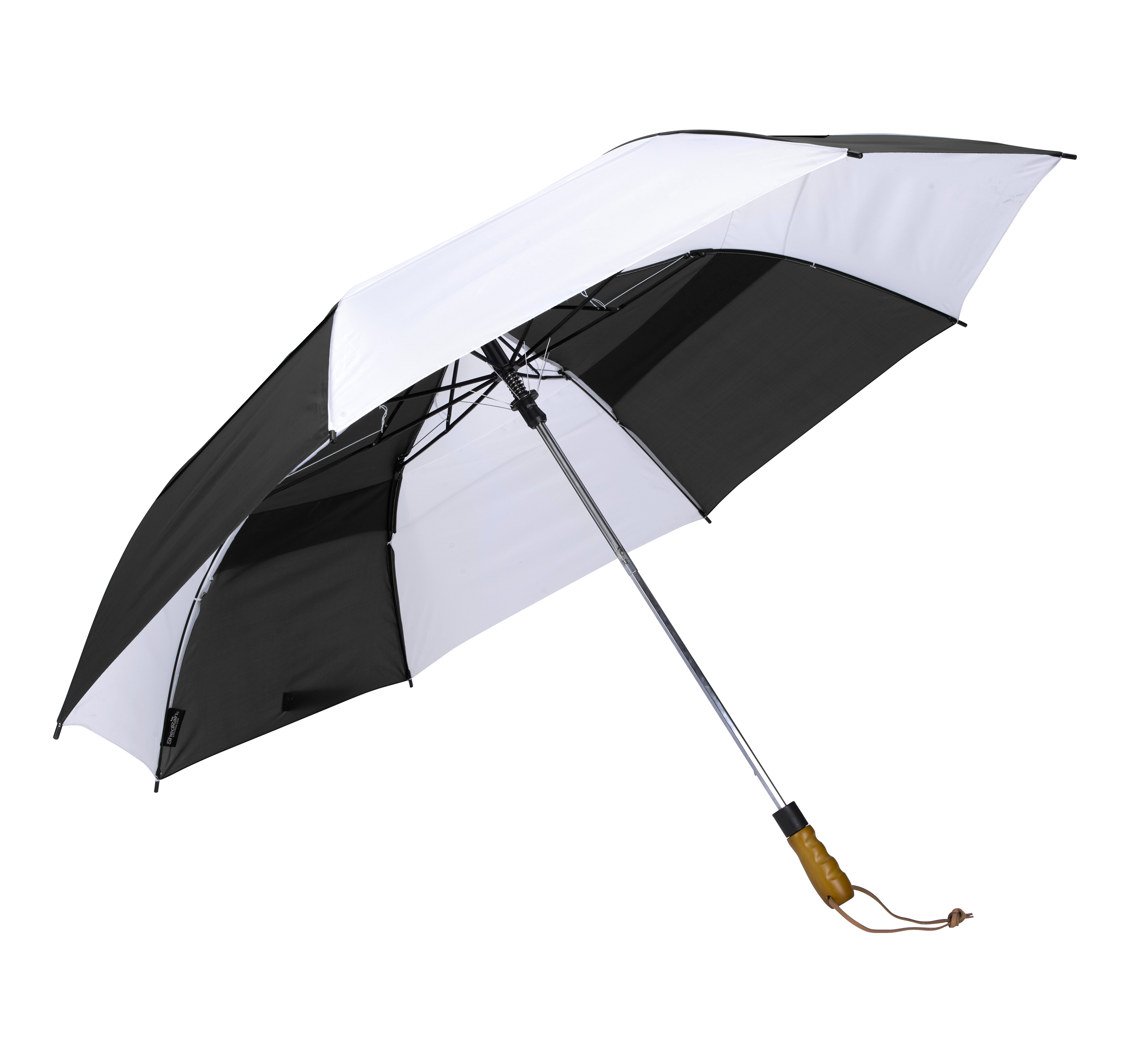 Shed Rain™ Windjammer® 58" Vented Wooden-Handled Auto-Open Jumbo Compact Umbrella 40