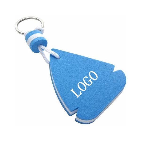 Boat Shaped EVA Foam Floating Keyring 1