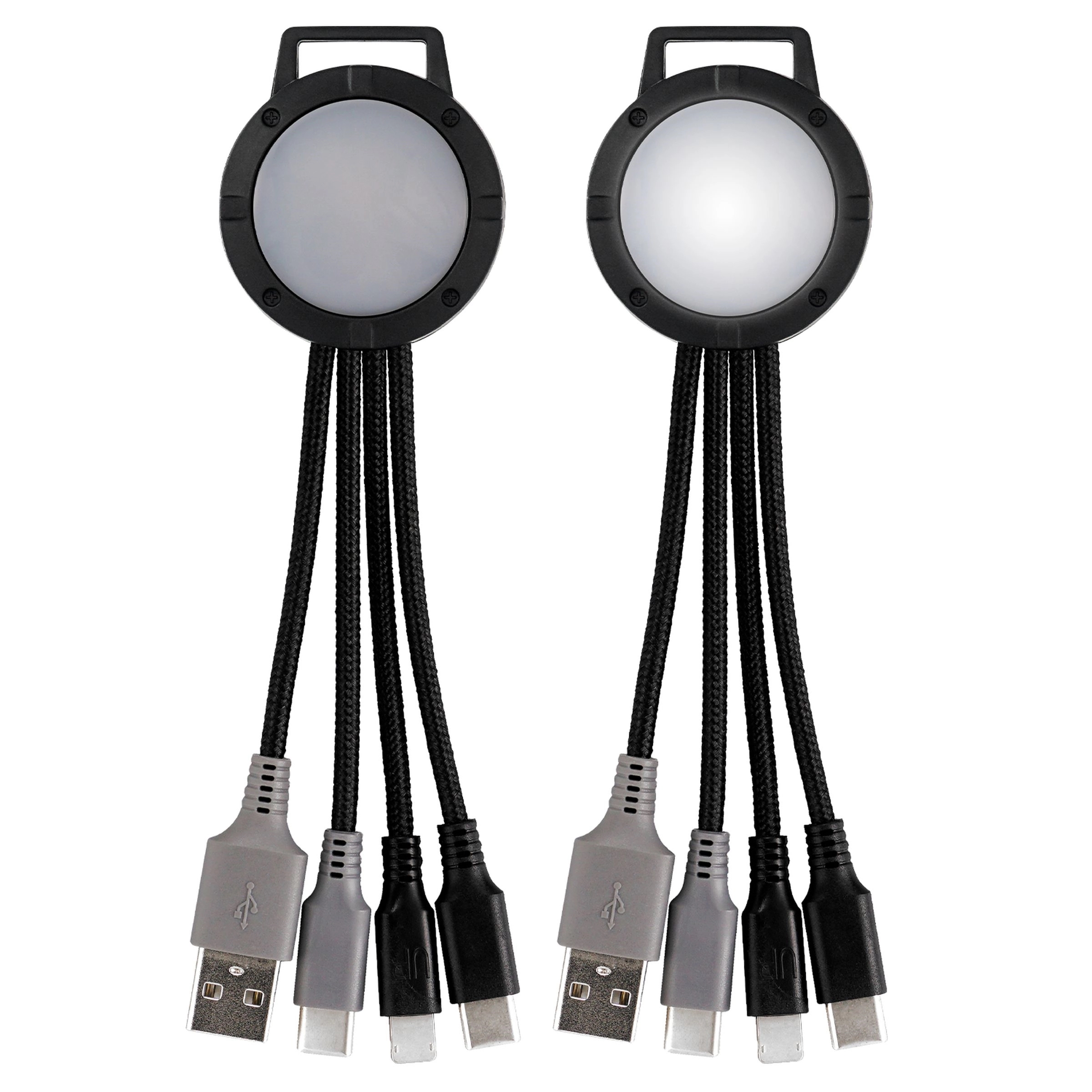 Light Up Two Tone 3-in-1 Duo Charging Cable 2