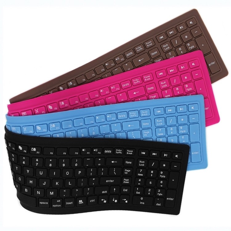 Promotional Waterproof Silicone Soft Keyboard 104 keys 1