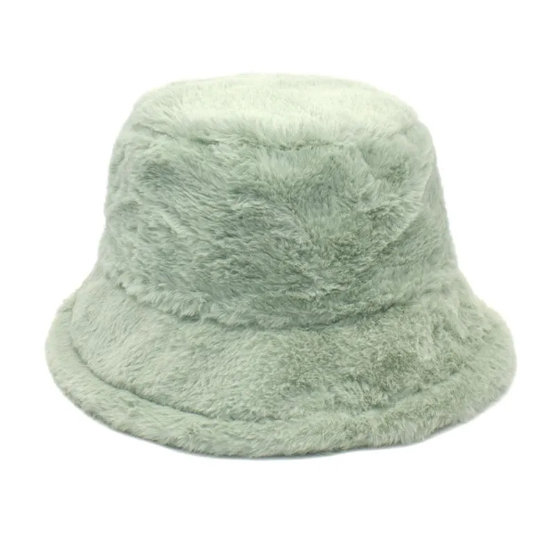 Winter Warm Fuzzy Bucket Hats for Women 9