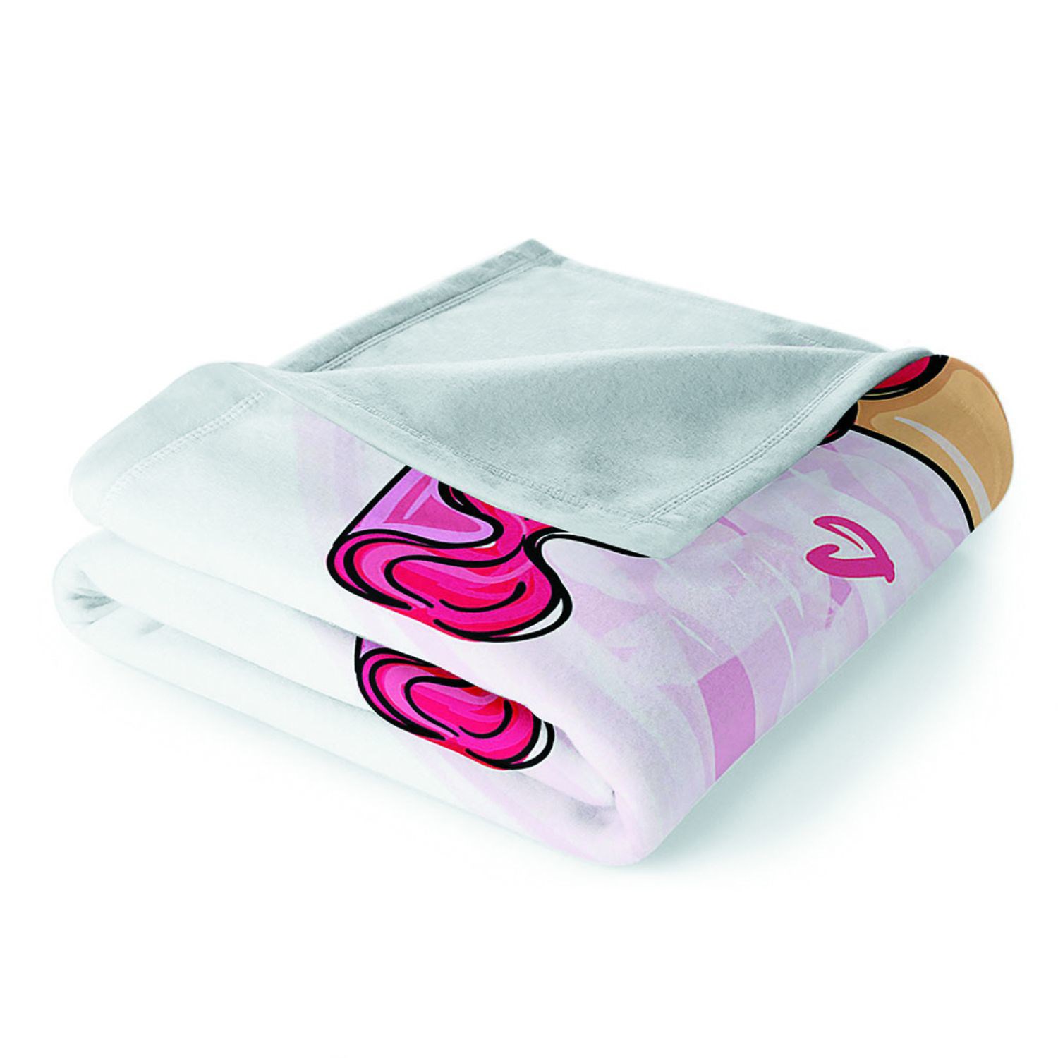 60" x 80" Oversize Plush Flannel Throw Sublimation Blanket 300GSM 10