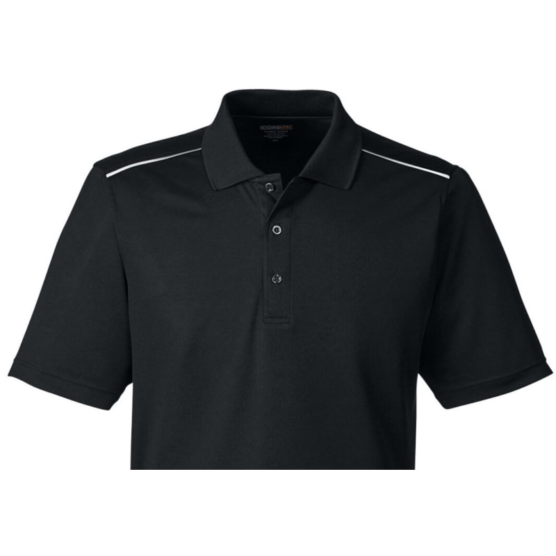 CORE365 Men's Radiant Performance Piqué Polo With Reflective Piping 13