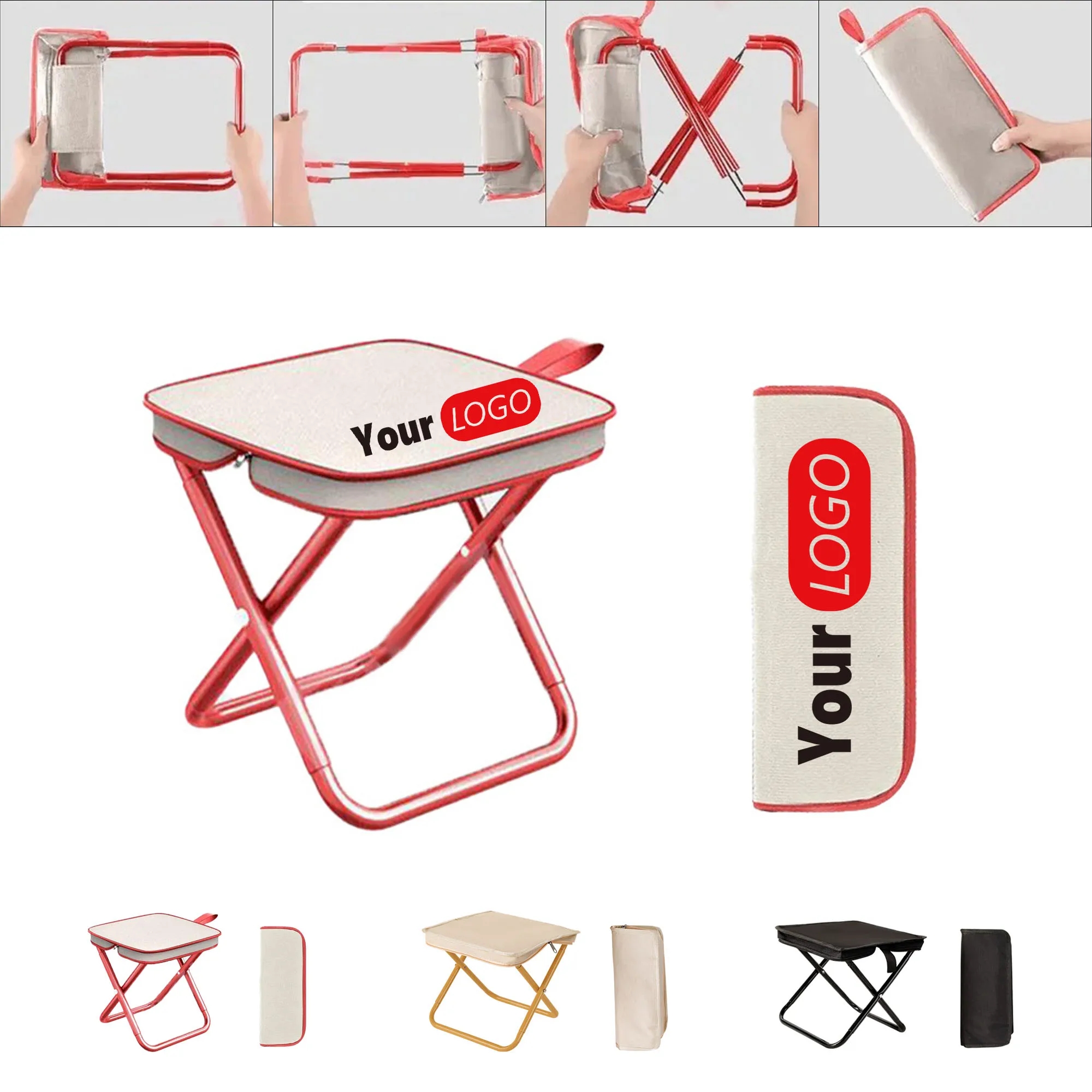 Lightweight Collapsible Camping Chair Stool