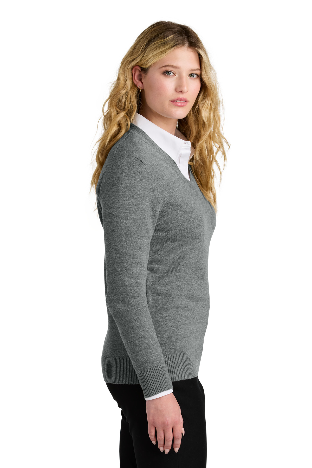 Port Authority Women's Easy Care V-Neck Sweater LSW2850 3