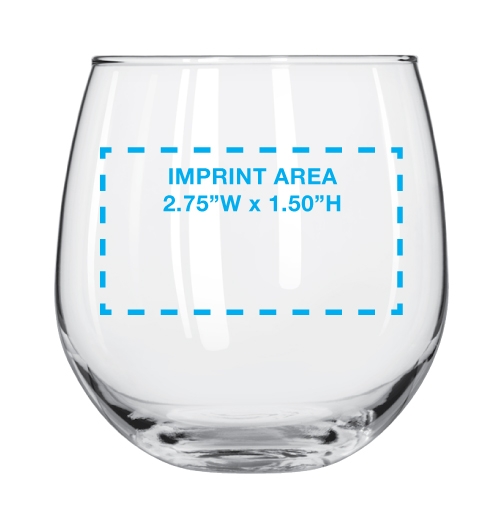 16 75 oz Stemless Red Wine Glass