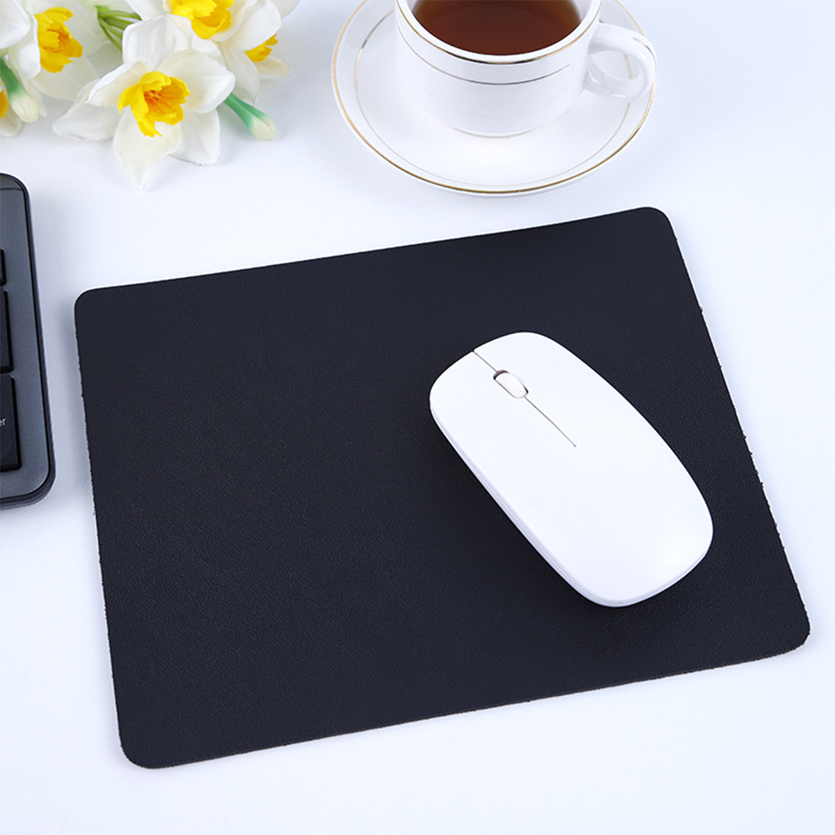 Leather Mouse Pad Small Waterproof Solid Color Simple 7