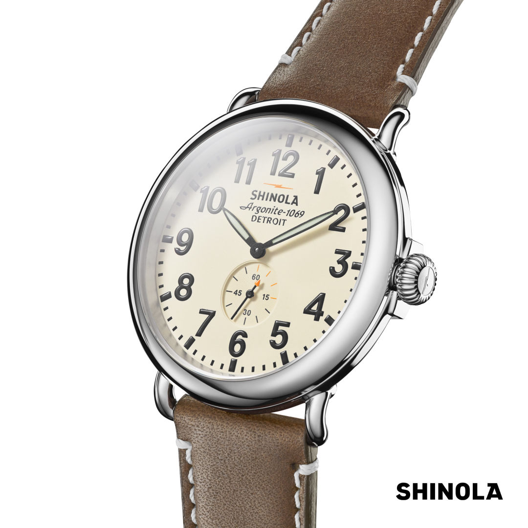 Shinola® Runwell Watch - Cream/Brown 4
