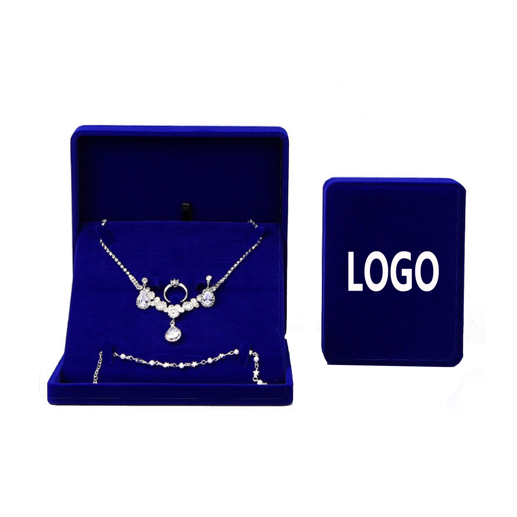 Velvet Jewelry Set Box