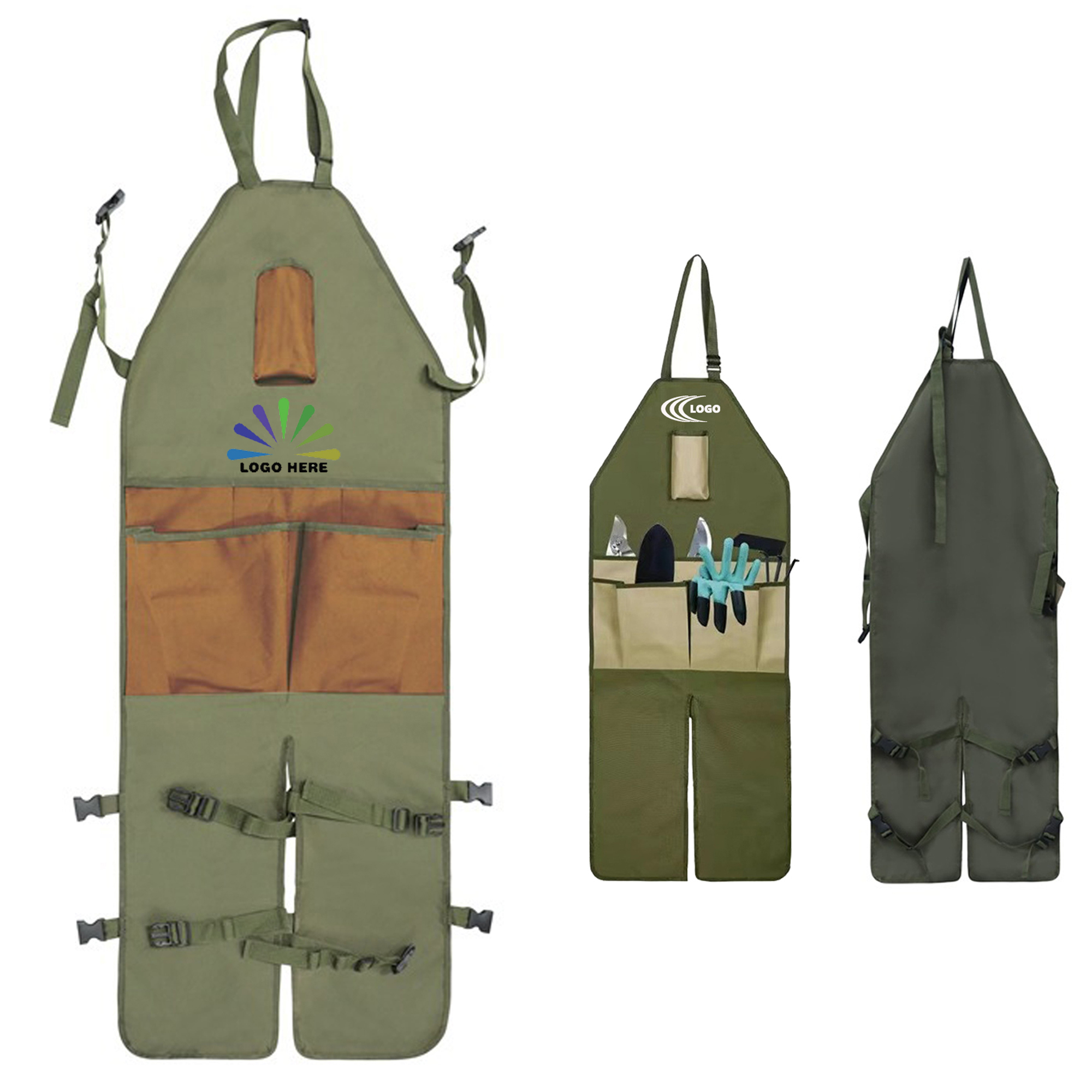 Gardening Apron with Extended Leg Protection 1