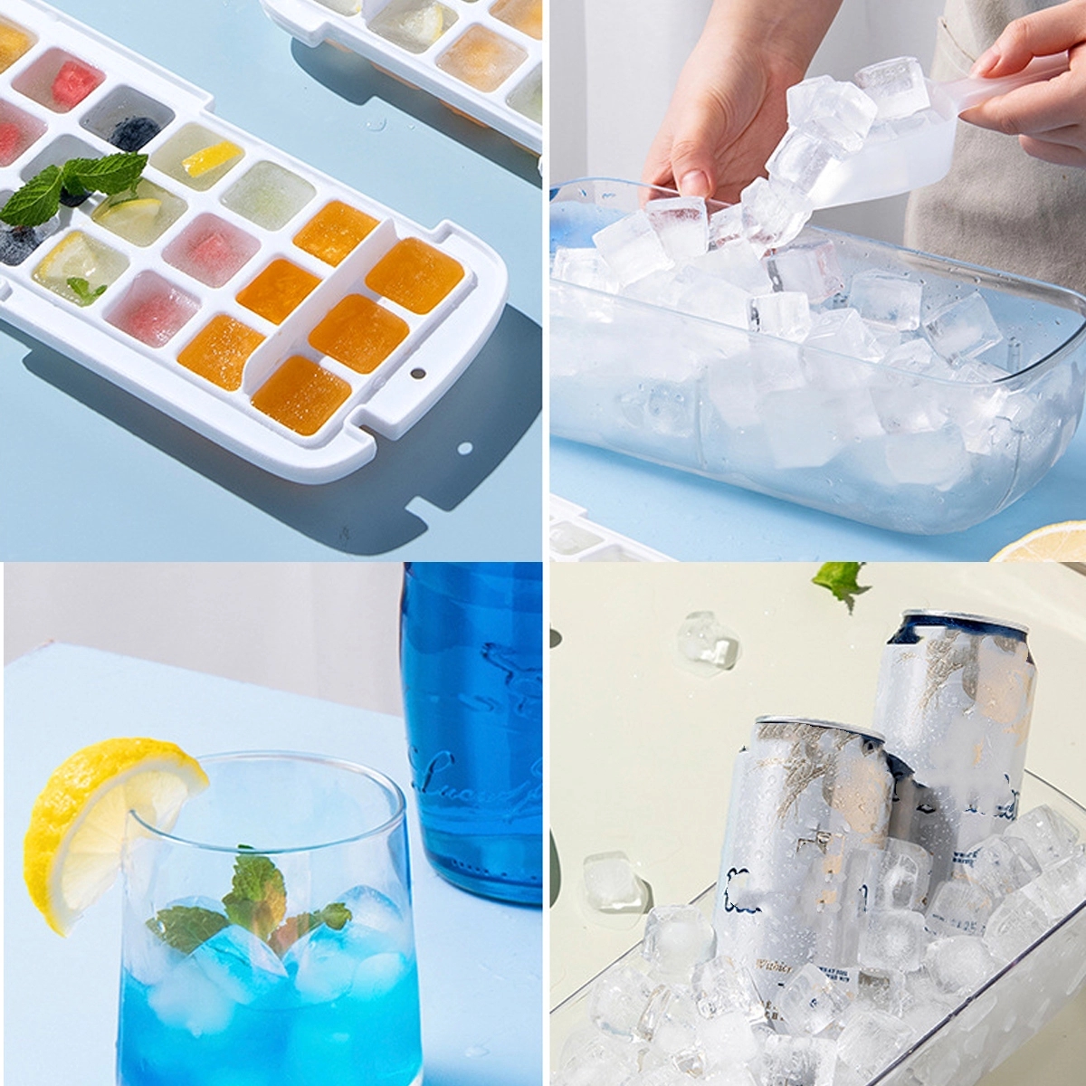 Easy-To-Remove Ice Cube Tray With Lid 3
