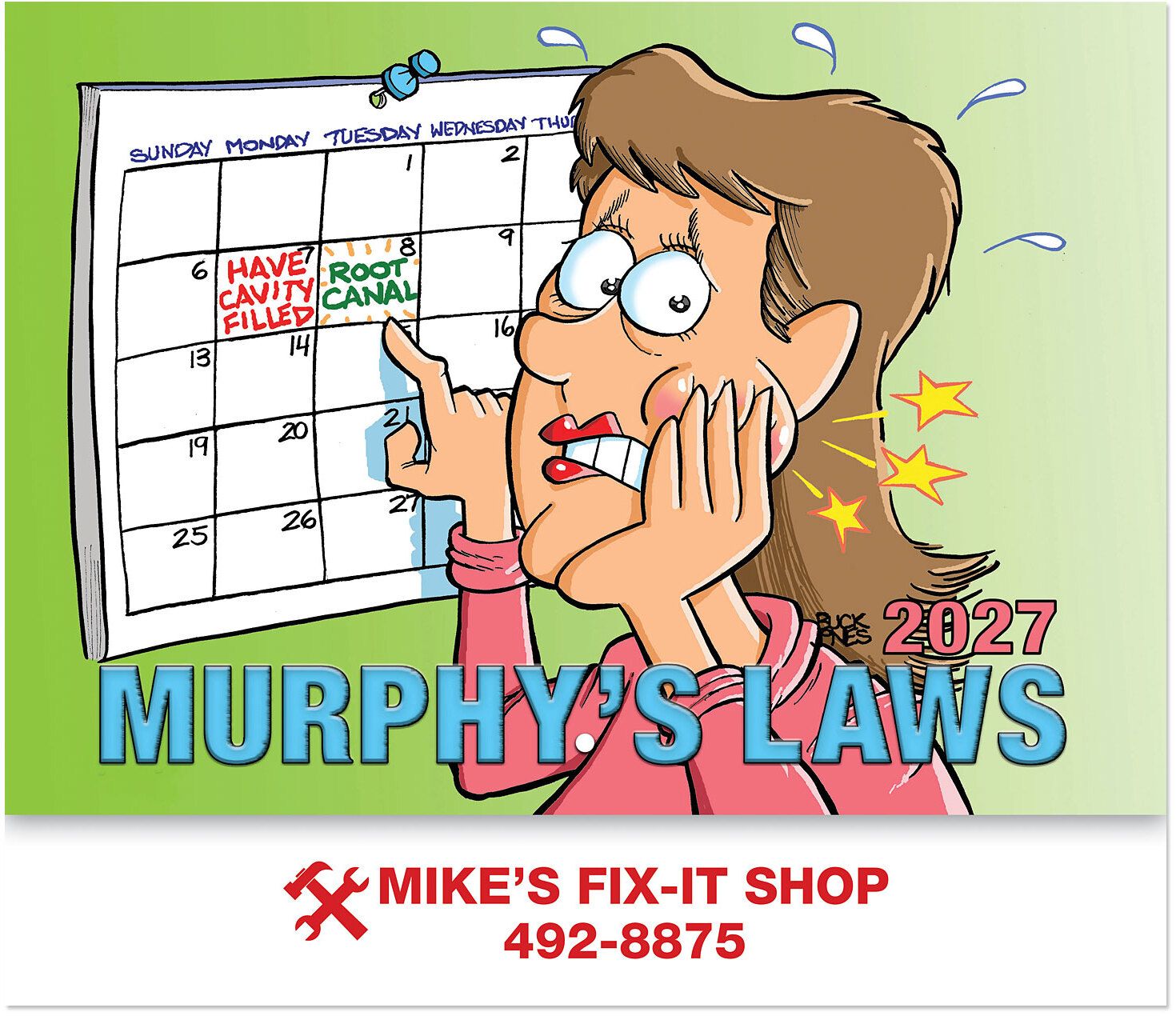 MURPHY'S LAWS STAPLED WALL CALENDAR 14