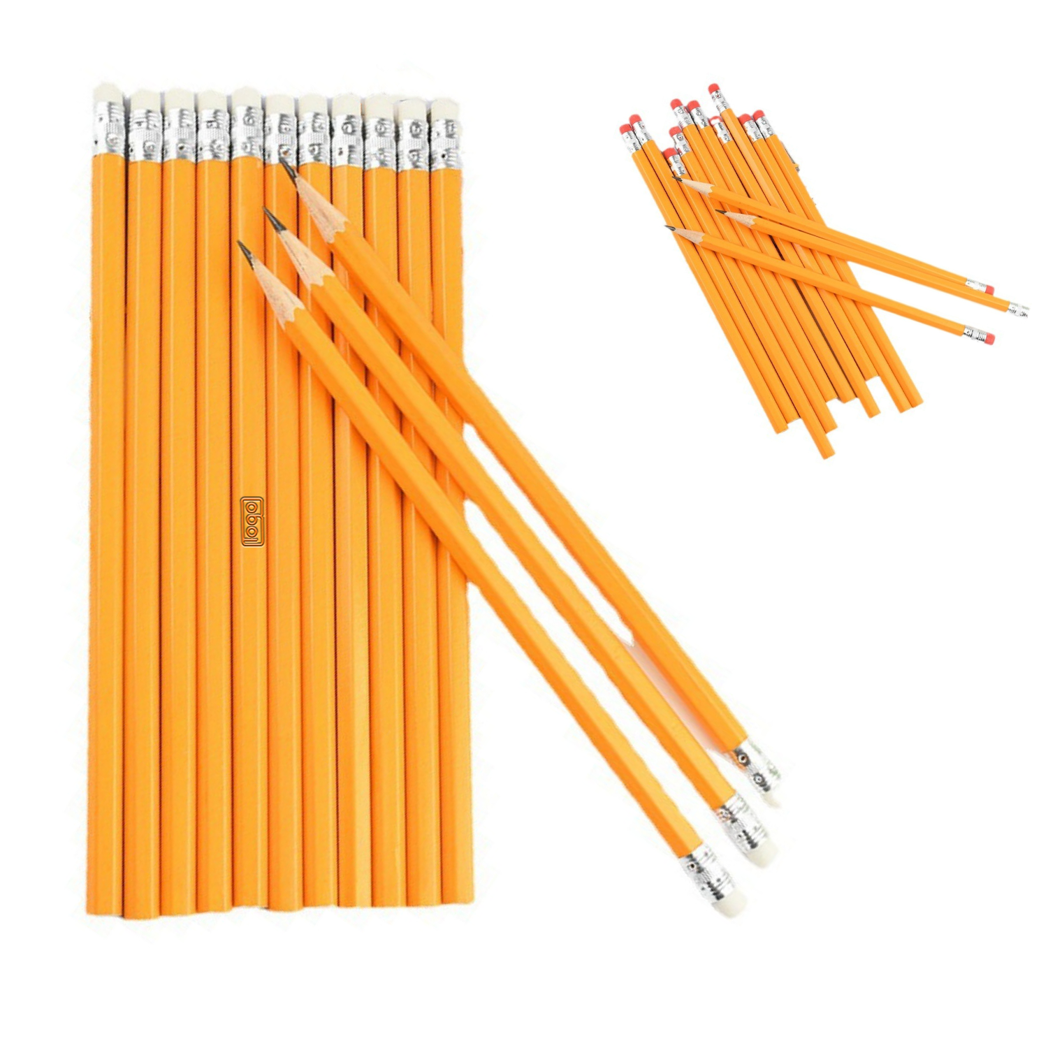 Multifunction Writing Wooden HB Pencils w/ Eraser 2