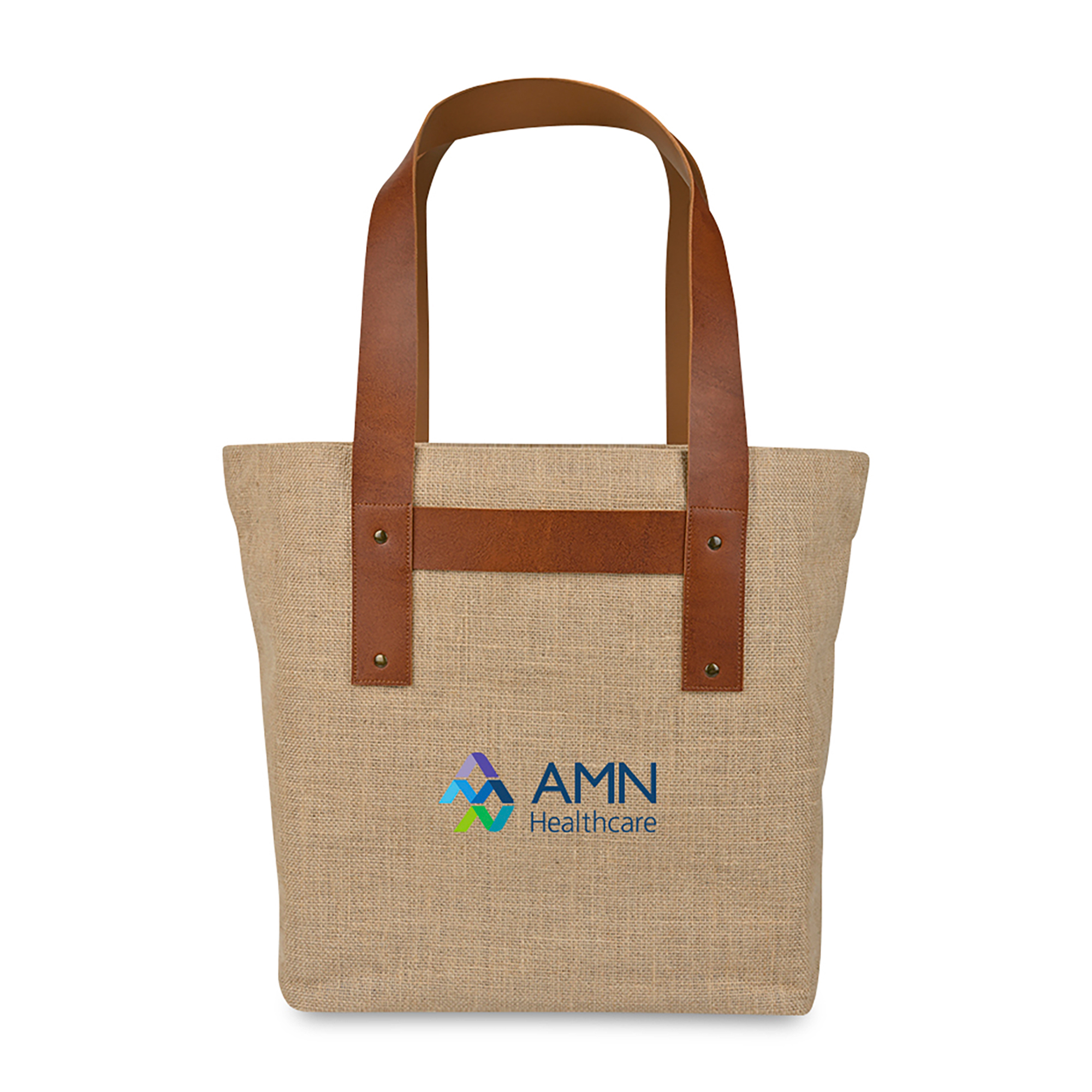 Out of the Woods® Jute T-Strap Tote, custom tote bag with logo imprint 4
