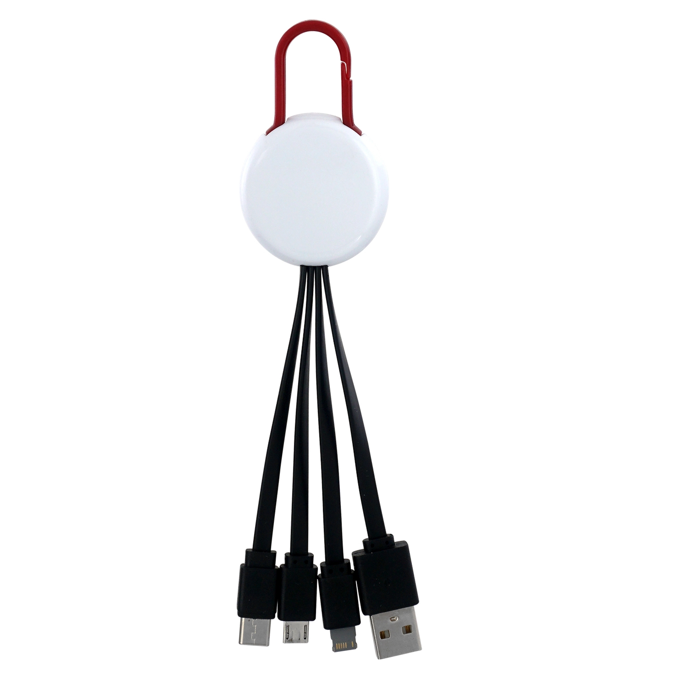 WHITE COLORFUL CLIP 3 IN 1 CHARGING CABLE 2
