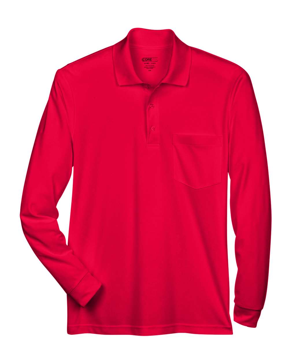 Men's Pinnacle Performance Long Sleeve Piqué Polo with Pocket - 88192P 18