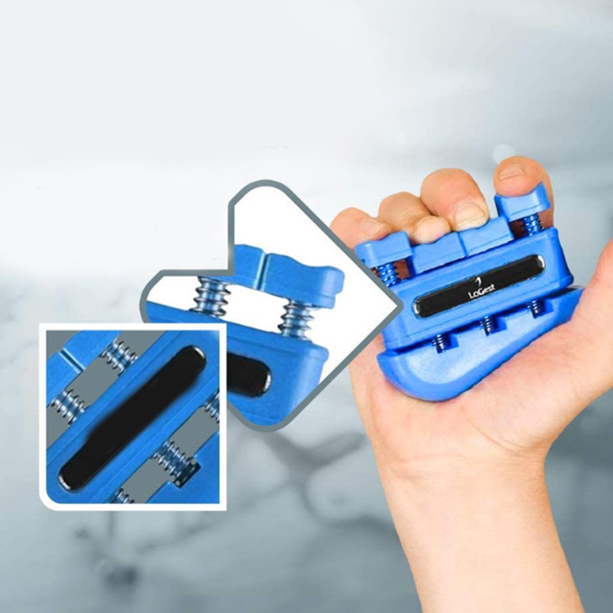 Portable Finger Strengthener Fittness Hand Grip Exerciser 7