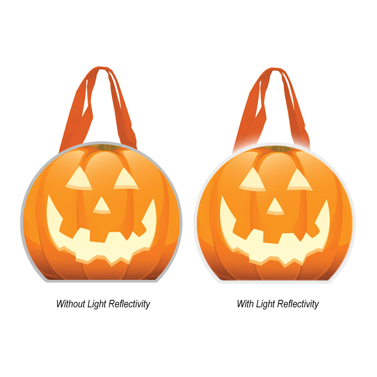 Reflective Halloween Pumpkin Tote Bag 3