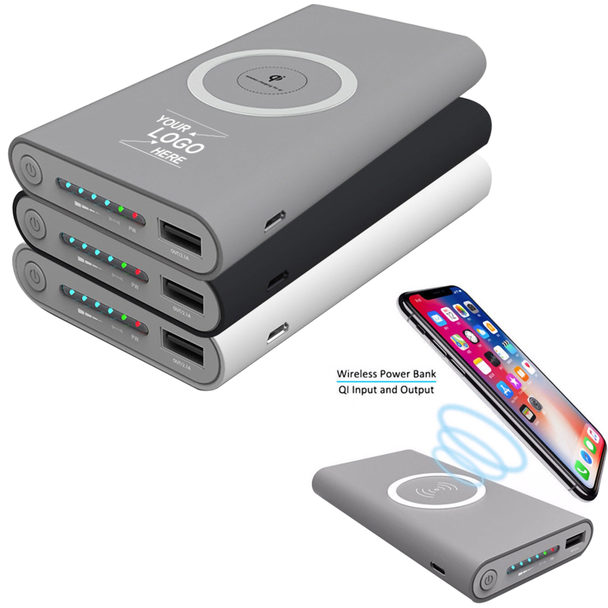 10,000 mAh Qi Wireless Power Bank 5