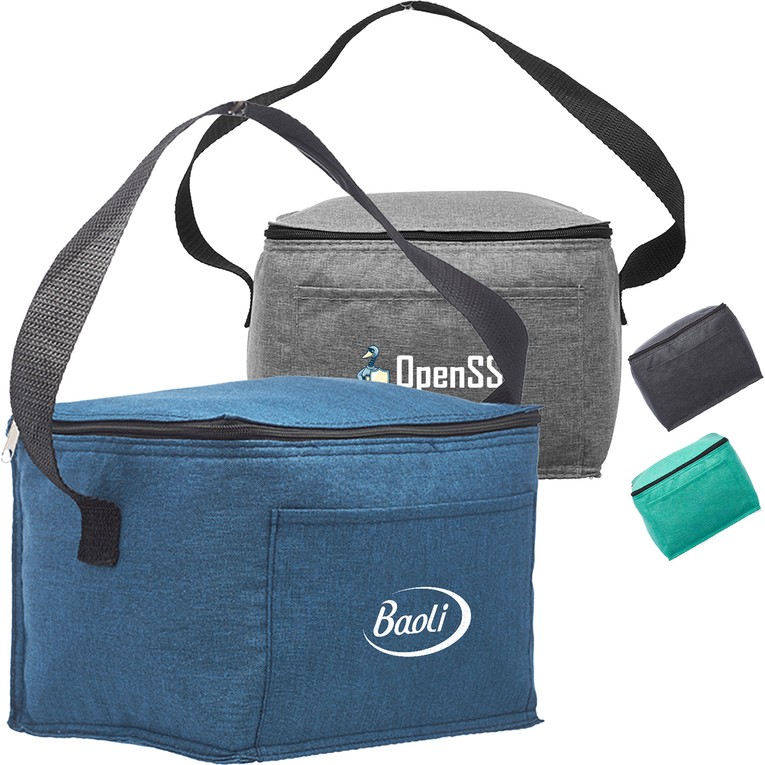Heathered 6-Can Insulated Cooler Lunch Bag 4