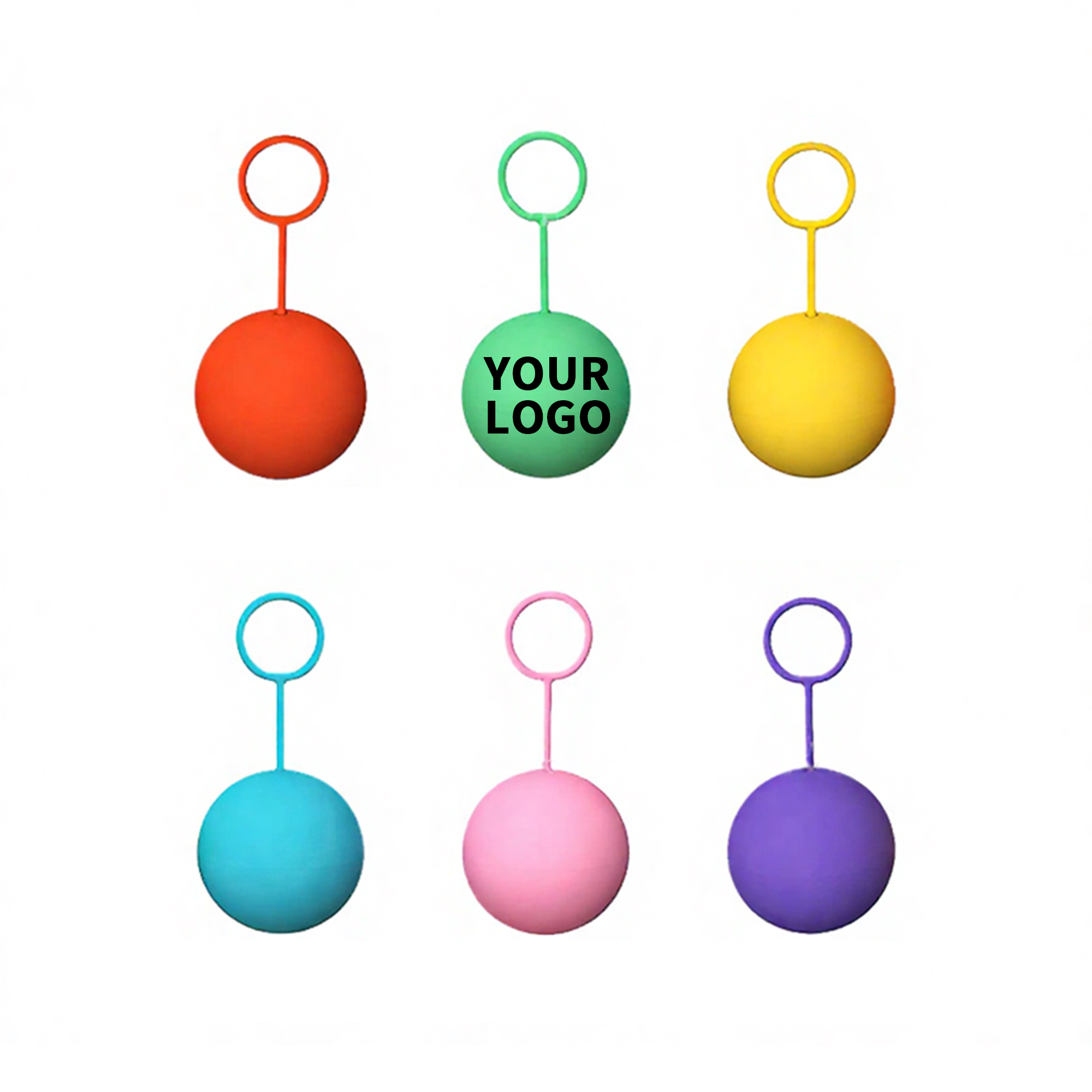Reusable Silicone Water Ball 2.3" Diameter With Pull Ring 5.12" 3