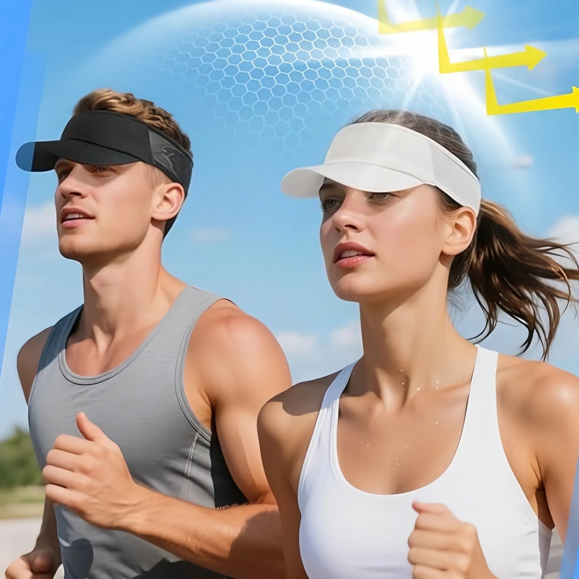 Breathable Sports Visor Cap Baseball Hat 7