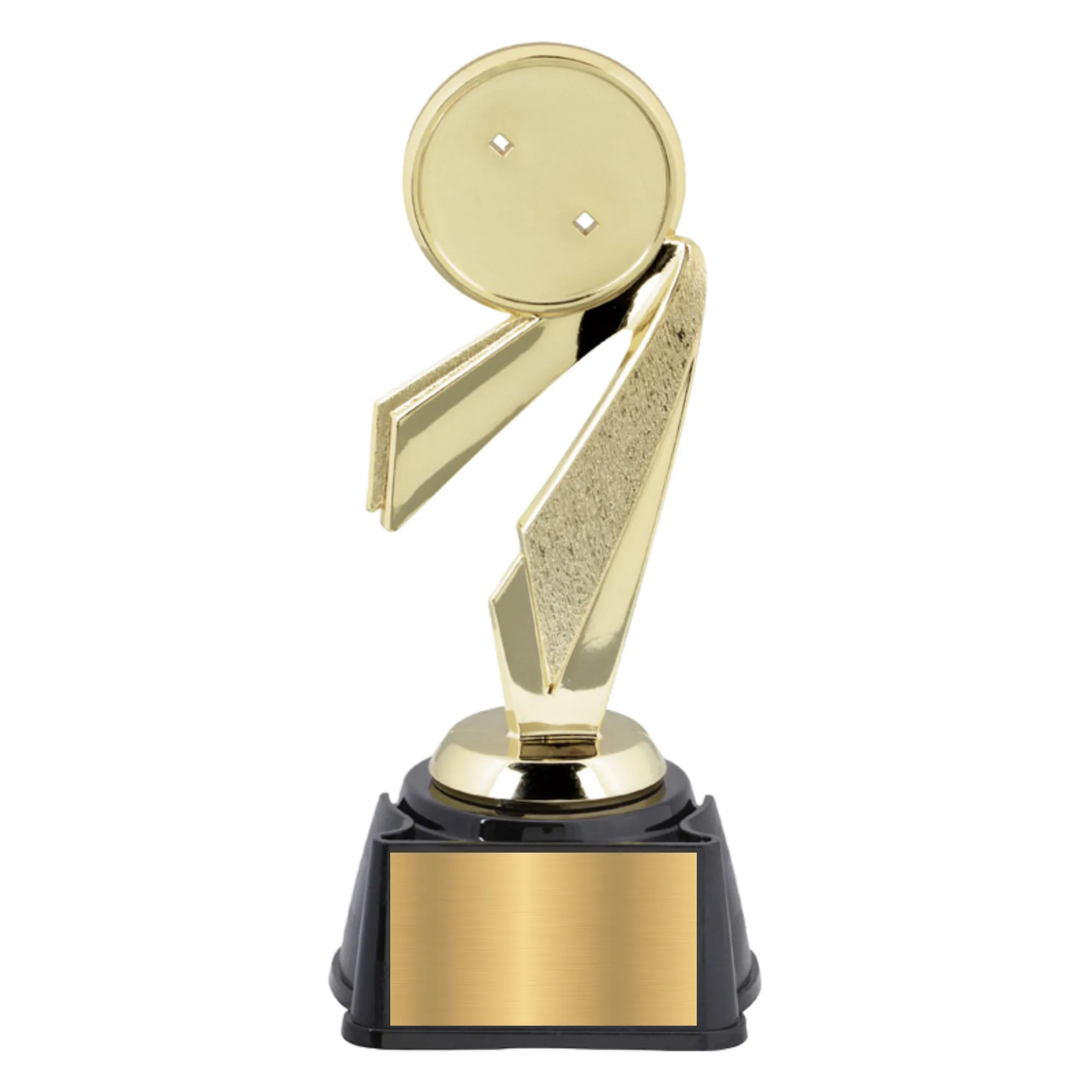 8.5" Gold Bullseye Trophy with 2" Custom Insert 2