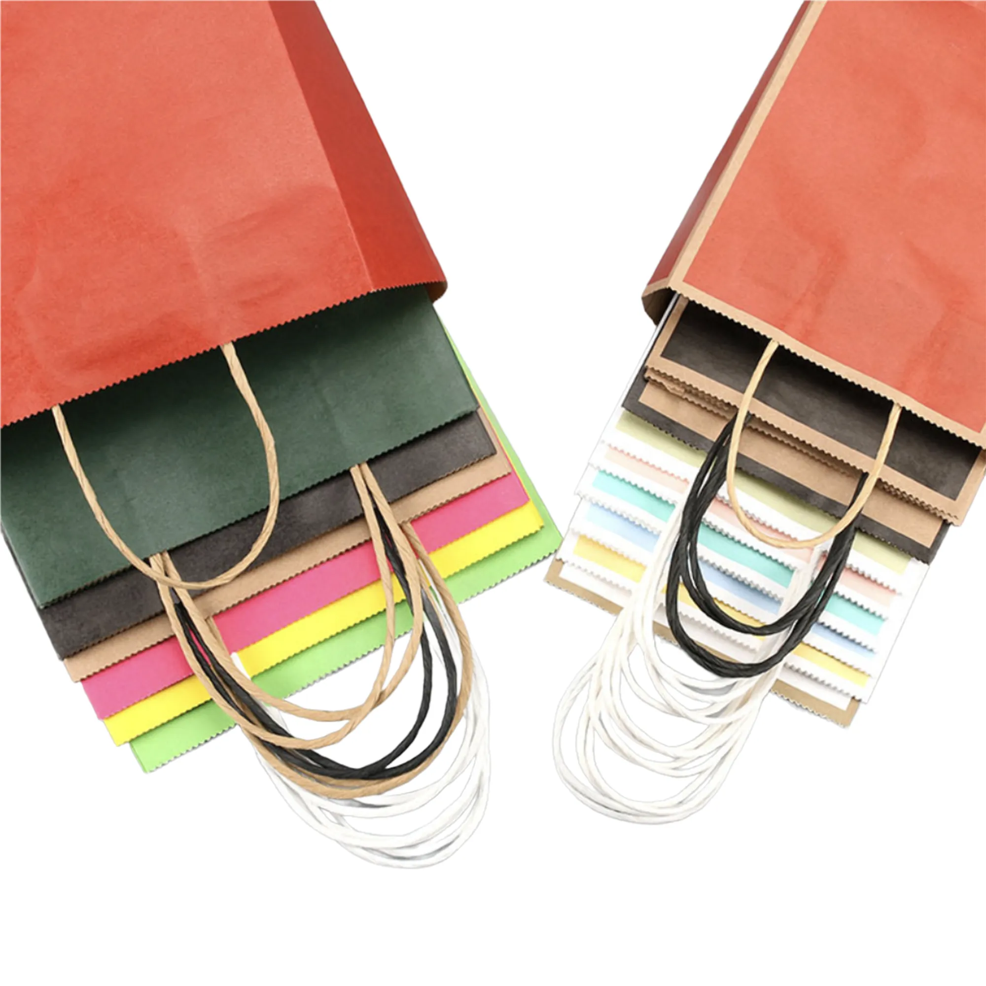 MOQ 100 PCS Kraft Paper Handbag 13