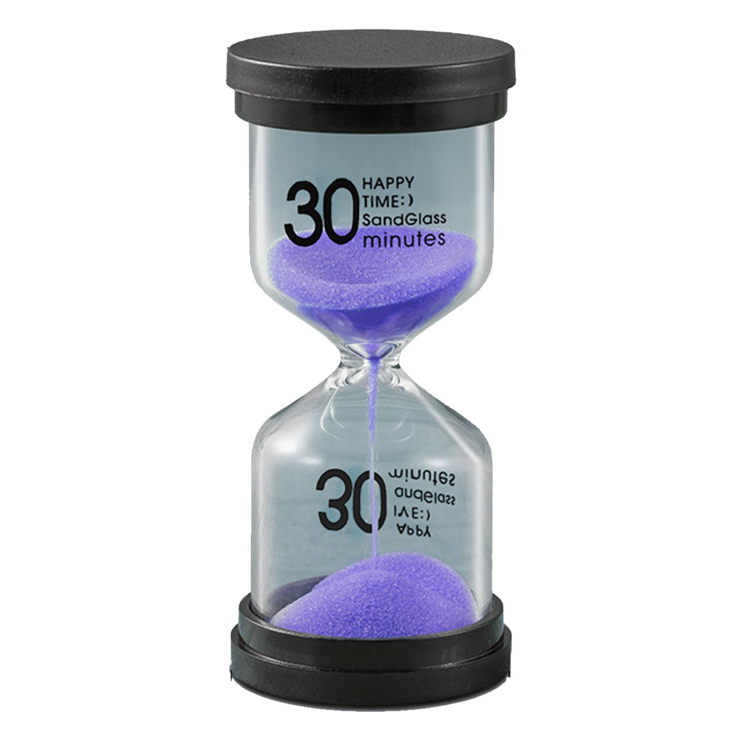 Black cover hourglass timer 1/3/5/10/15/20/30/45/60 minutes 6