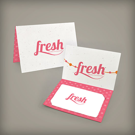 Double-Sided Small Folded Seed Paper Gift Card Holders 2