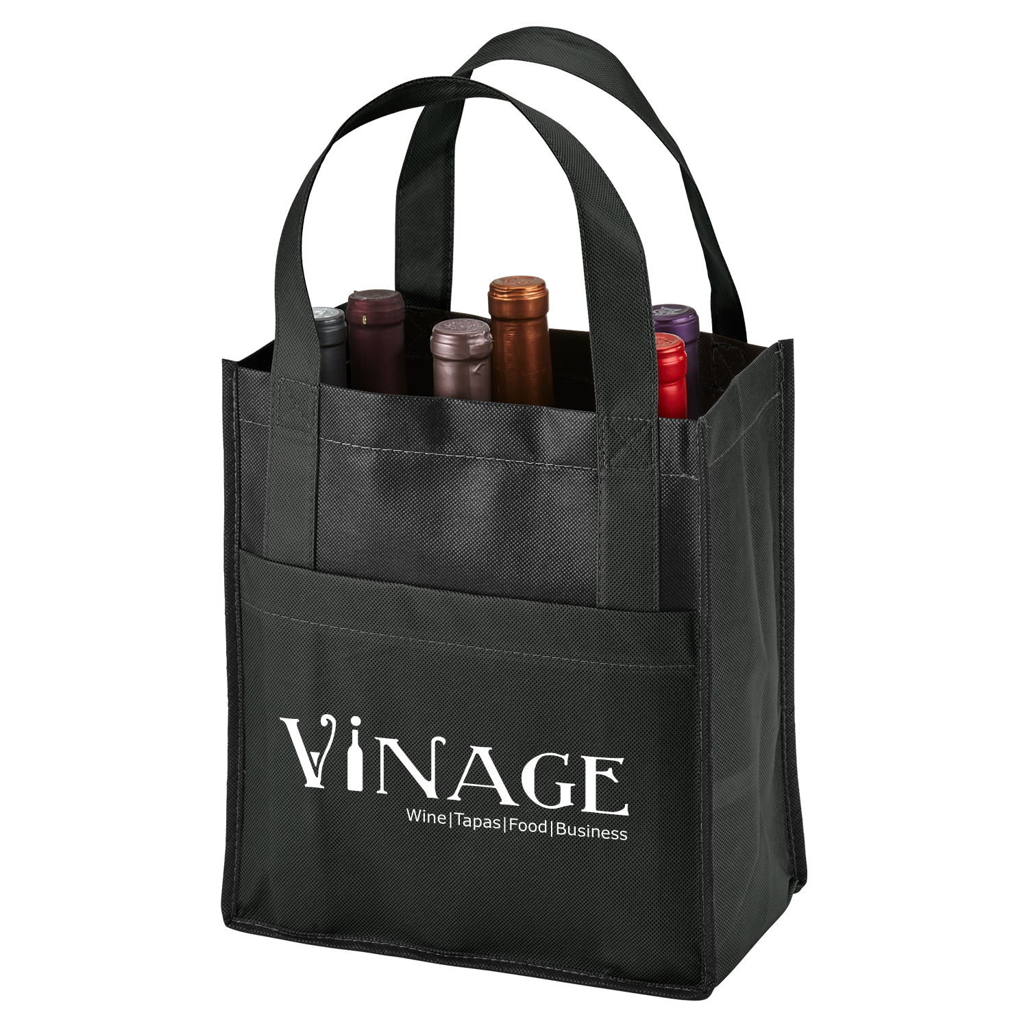 Toscana Six Bottle Non-Woven Wine Tote Bag 2