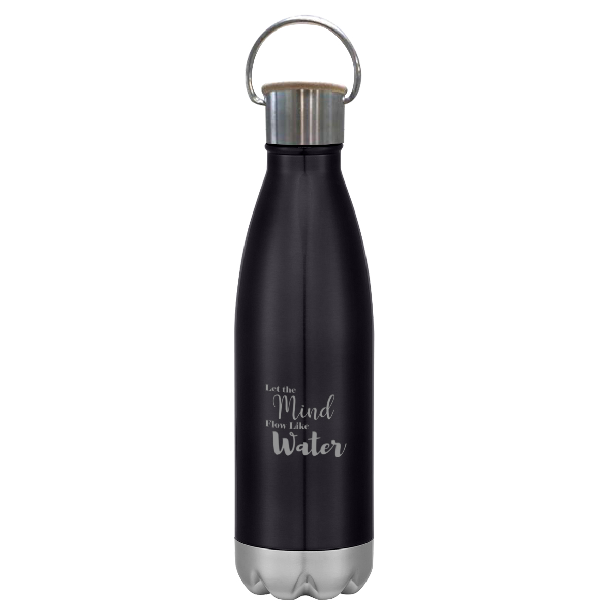 16 Oz. Swiggy Stainless Steel Bottle With Bamboo Lid, custom water bottle with logo imprint 14