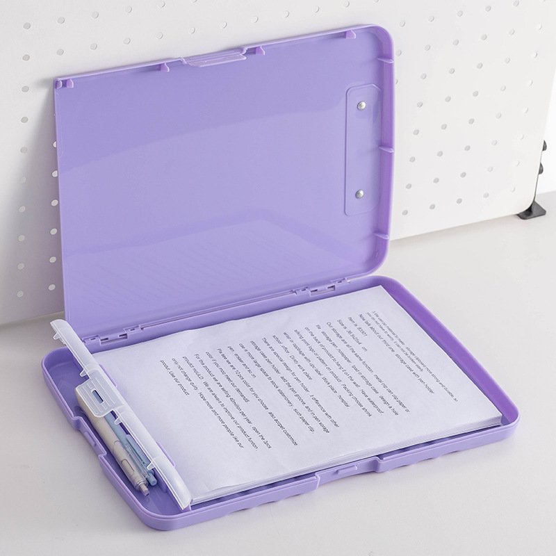 Plastic Storage ClipBoard with Pen Holder 13