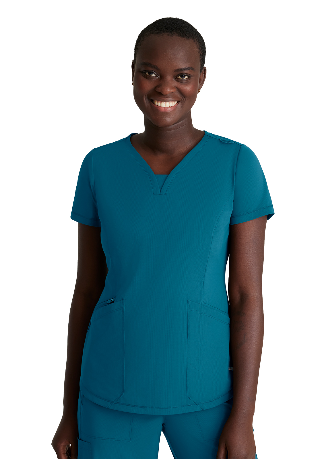 Skechers Slip-Ins - Women's Three-Pocket V-Neck Serene Scrub Top 21