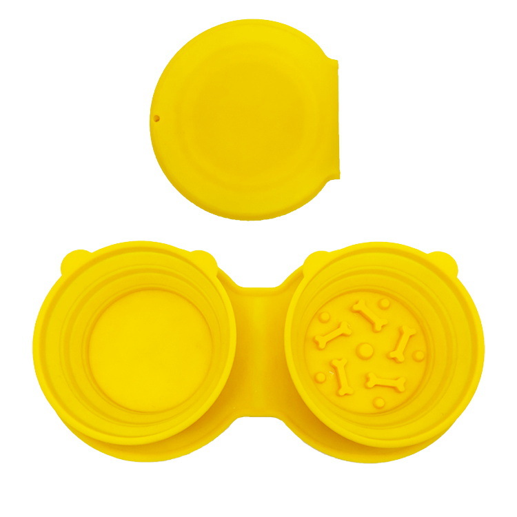 Food Grade Silicone Solid Foldable and Hanging Pet Bowl 4