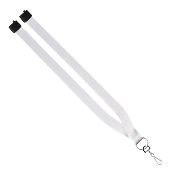 3/4" Dye-Sublimated Lanyard with Silver Tone Metal Crimp & Split Ring 12