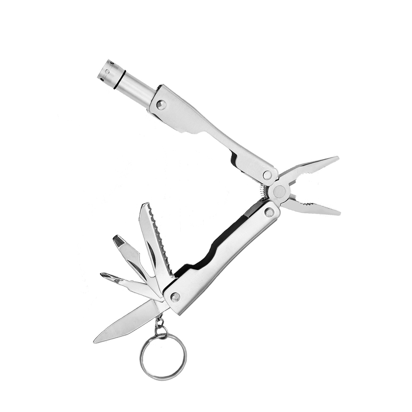 Micro Stainless Multi-Function Pliers w/ Super Bright LED 4