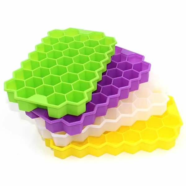 Silicone Ice Cube Tray With Lid 2