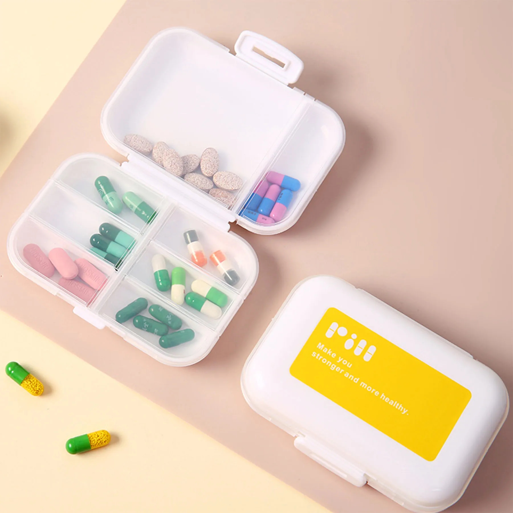 Square Pill Box 4
